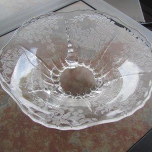 New Hampshire etched glass bowl.